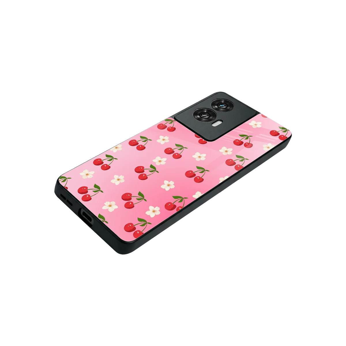 Berry Bliss stylish phone case for motorola edge 50 fusion | glossy glass and slim fit