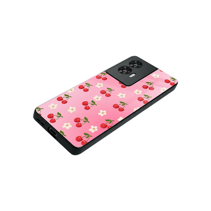 Berry Bliss stylish phone case for motorola edge 50 fusion | glossy glass and slim fit
