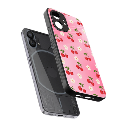 Berry Bliss sleek nothing phone 1 cover with tempered glass back and TPU edges