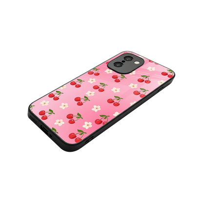 Berry Bliss stylish phone case for oneplus 15r | glossy glass and slim fit