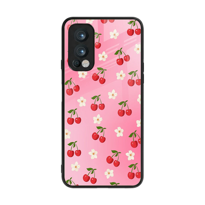 Berry Bliss back phone cover | glass case for oneplus nord 2