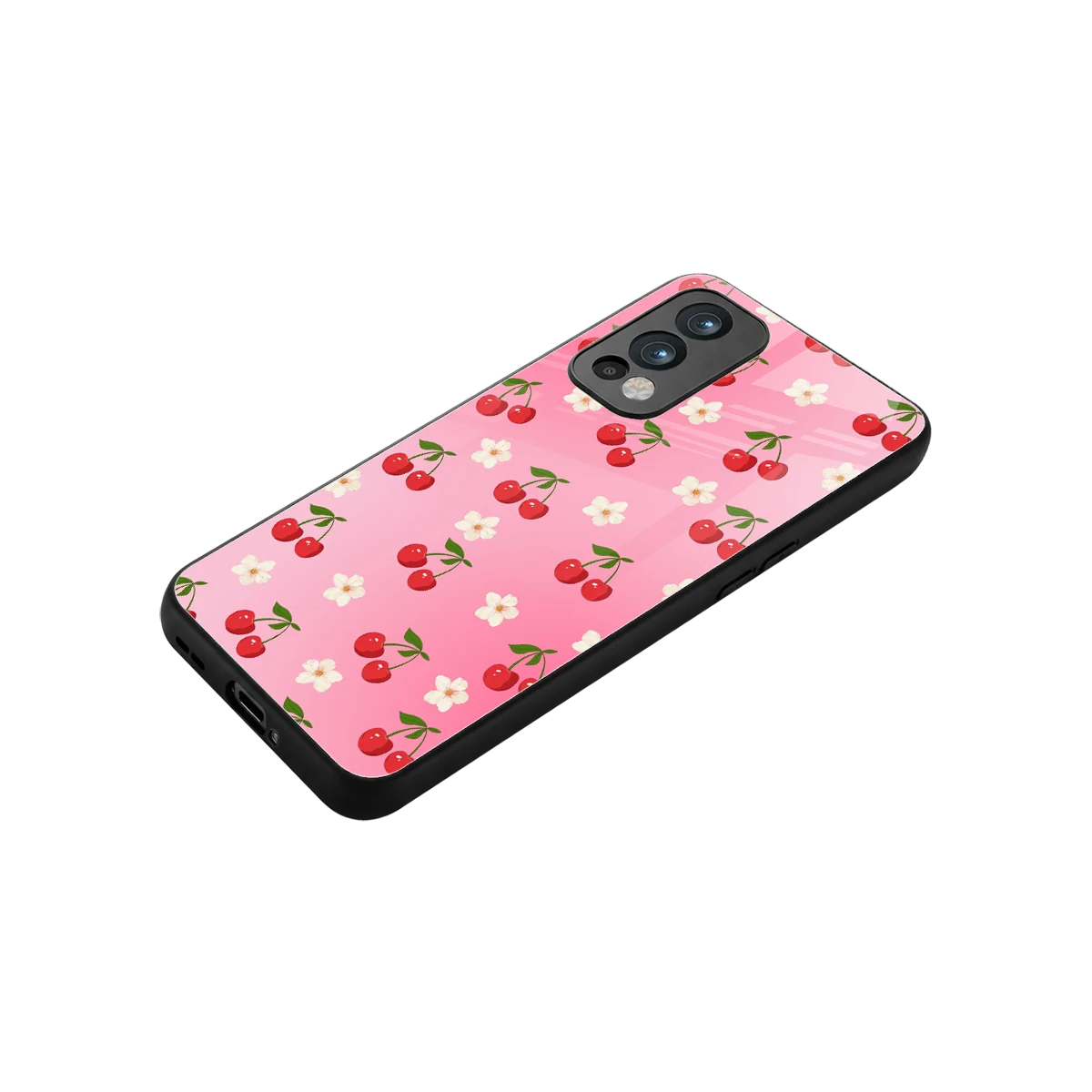 Berry Bliss stylish phone case for oneplus nord 2 | glossy glass and slim fit