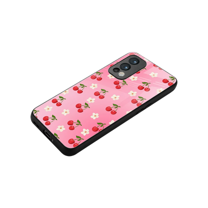 Berry Bliss stylish phone case for oneplus nord 2 | glossy glass and slim fit