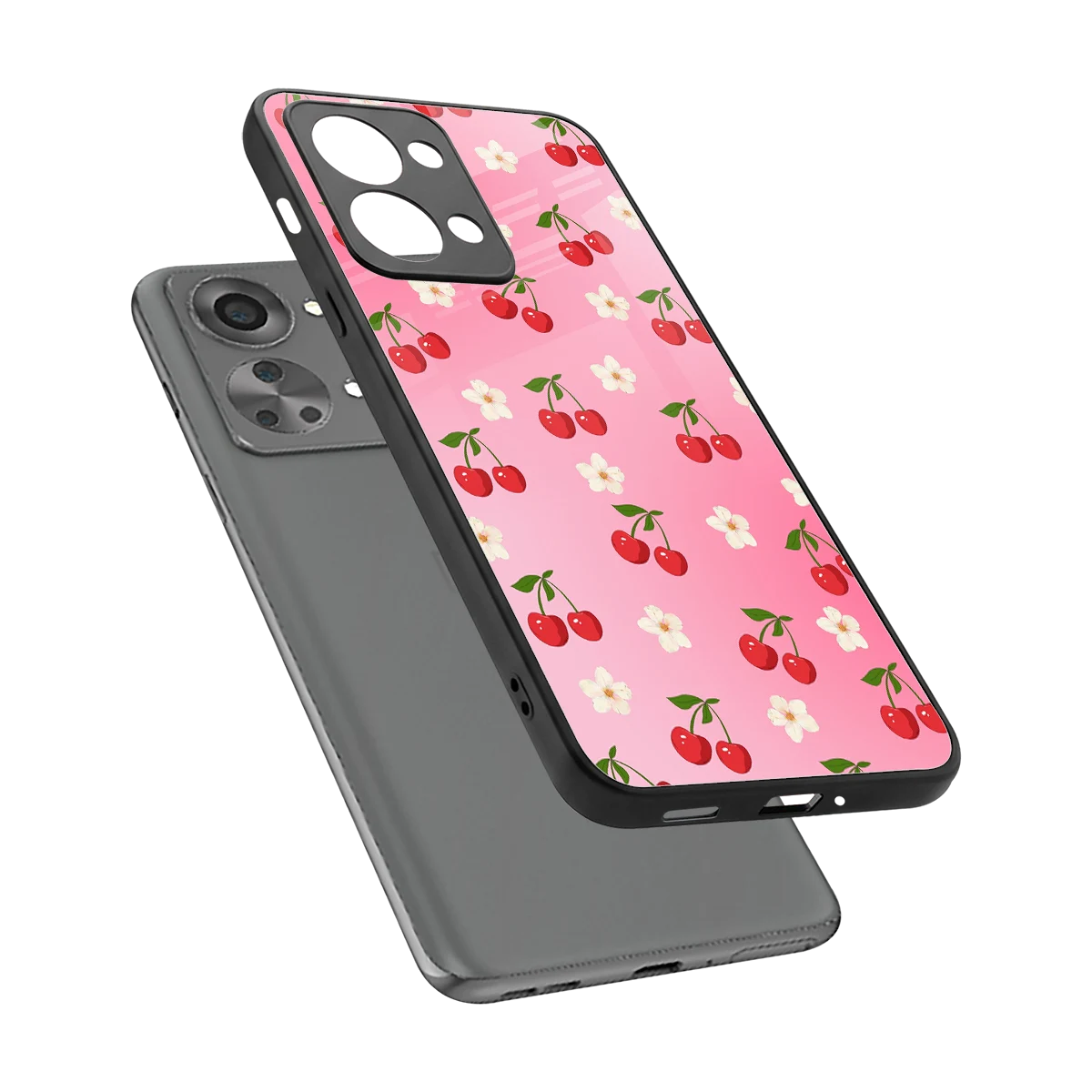 Berry Bliss sleek oneplus nord 2t cover with tempered glass back and TPU edges