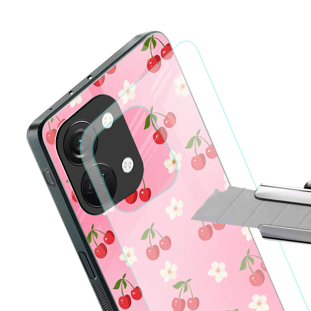 Berry Bliss stylish phone case for oneplus nord 3 | glossy glass and slim fit