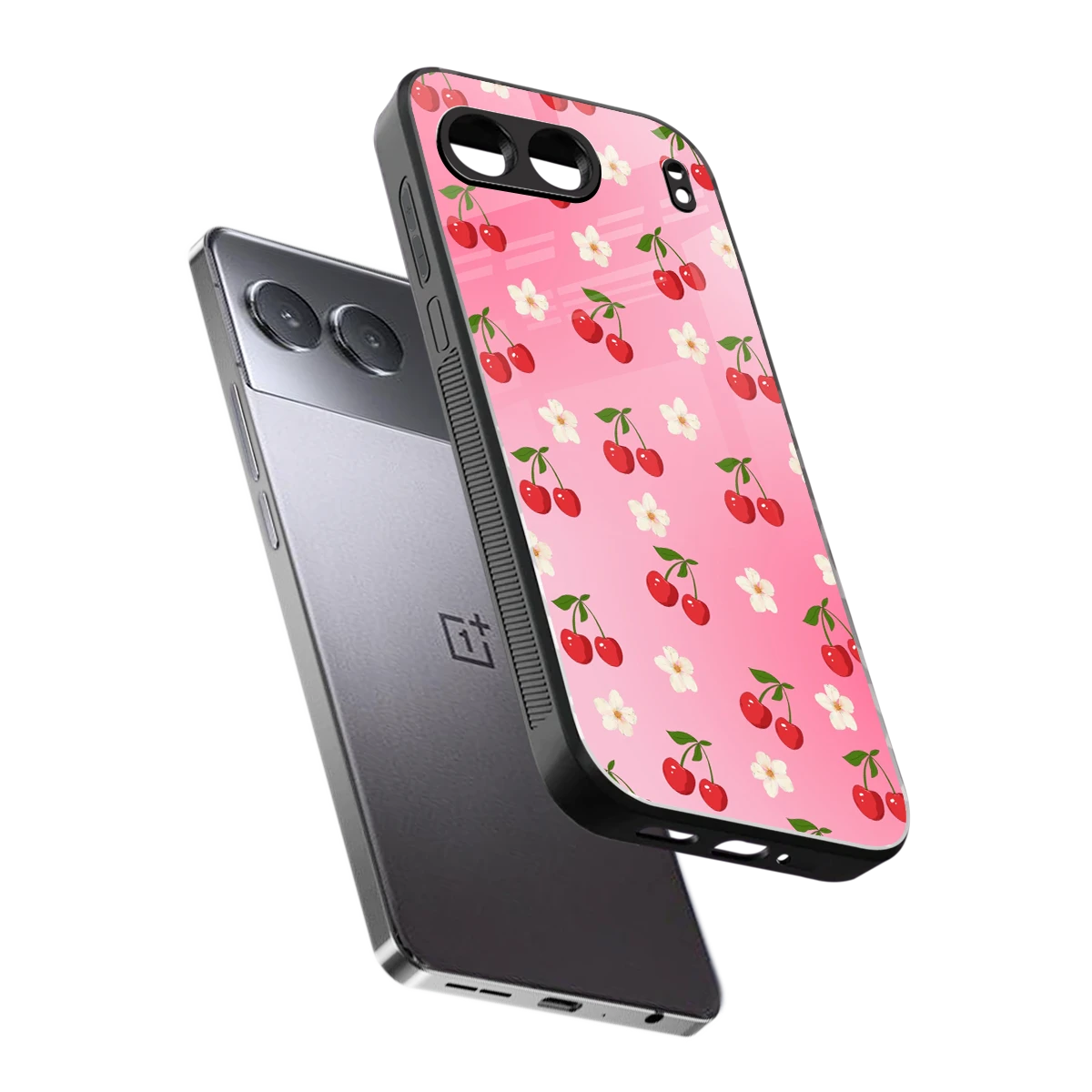 Berry Bliss sleek oneplus nord 4 cover with tempered glass back and TPU edges