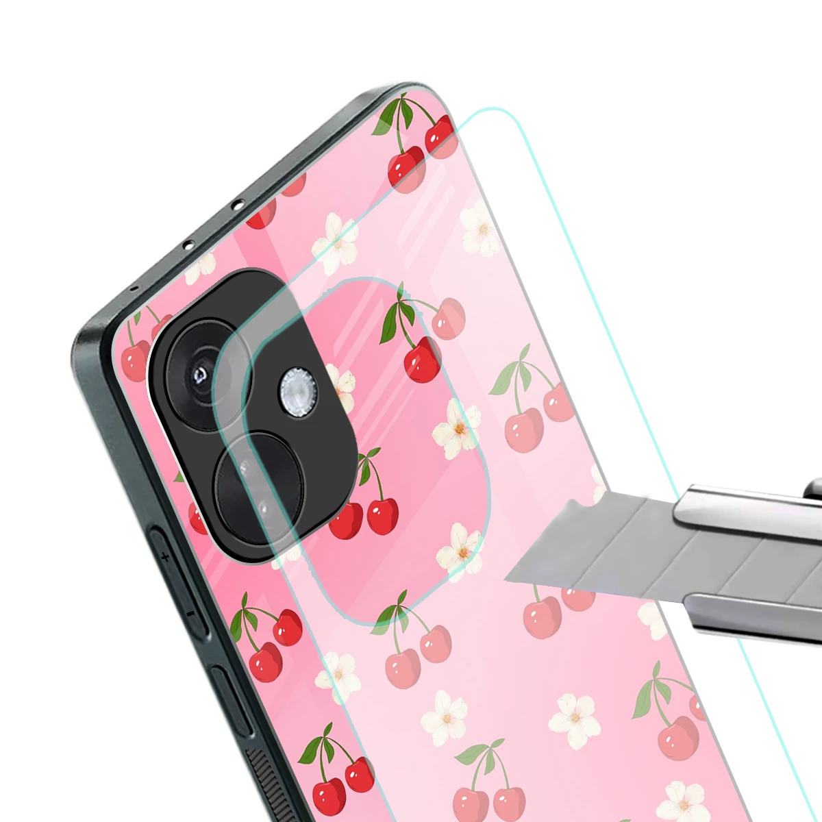 Berry Bliss stylish phone case for oneplus nord ce 3 | glossy glass and slim fit