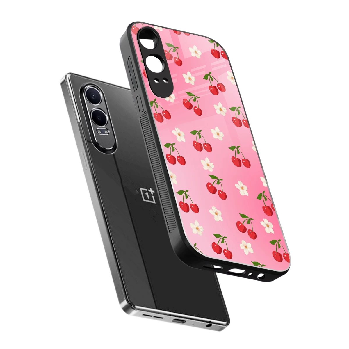 Berry Bliss sleek oneplus nord ce 4 lite cover with tempered glass back and TPU edges