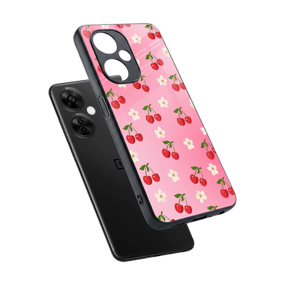 Berry Bliss sleek oneplus nord ce 3 lite cover with tempered glass back and TPU edges