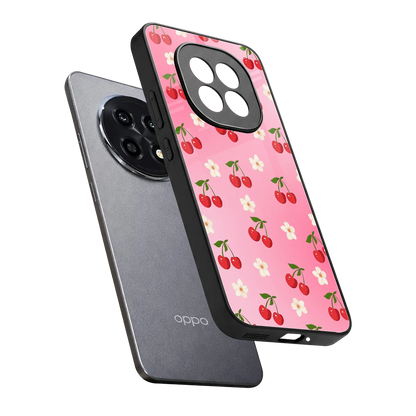 Berry Bliss sleek oppo f29 pro 5g cover with tempered glass back and TPU edges