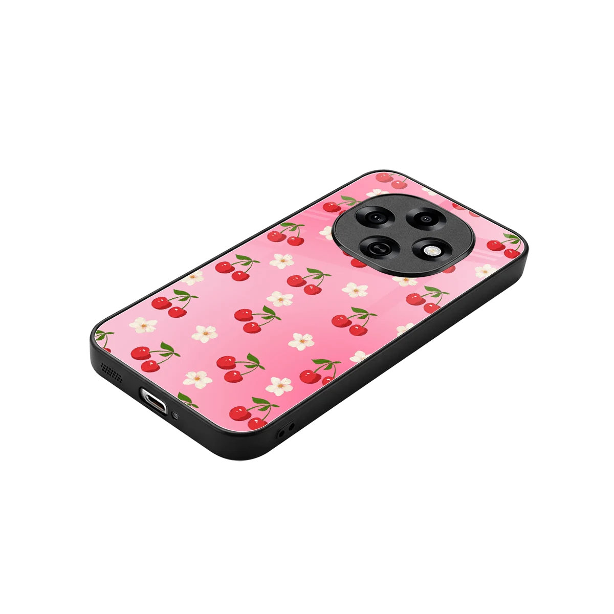 Berry Bliss stylish phone case for oppo f31 pro 5g | glossy glass and slim fit