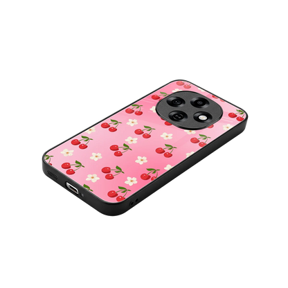 Berry Bliss stylish phone case for oppo f31 pro 5g | glossy glass and slim fit