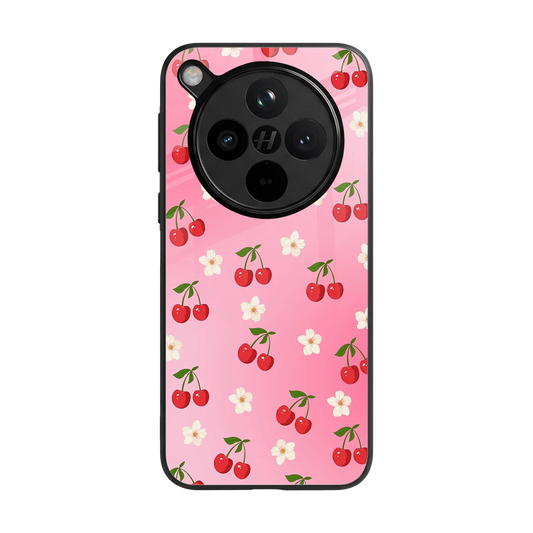 Berry Bliss back phone cover | glass case for oppo find x8