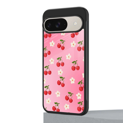 Berry Bliss google pixel 9 mobile cover | shockproof glass phone case