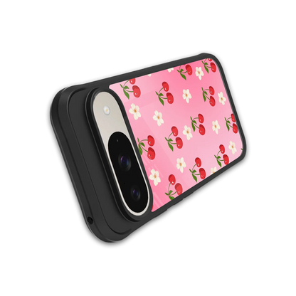 Berry Bliss stylish phone case for google pixel 9 | glossy glass and slim fit