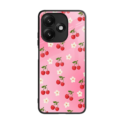 Berry Bliss back phone cover | glass case for redmi 12 5g