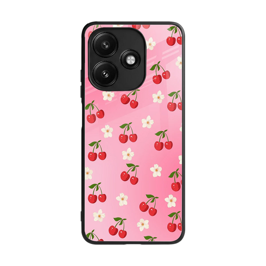 Berry Bliss back phone cover | glass case for redmi 12 5g