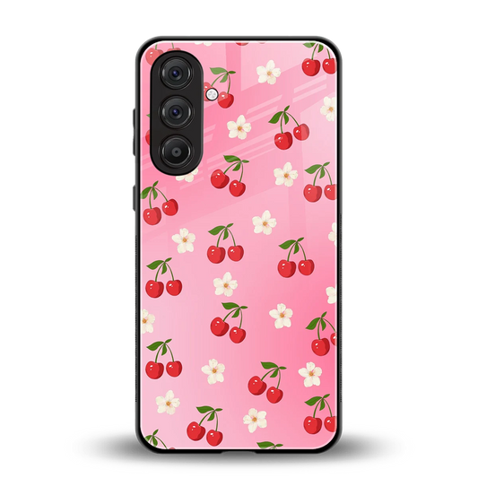 Berry Bliss back phone cover | glass case for samsung galaxy m36 5g