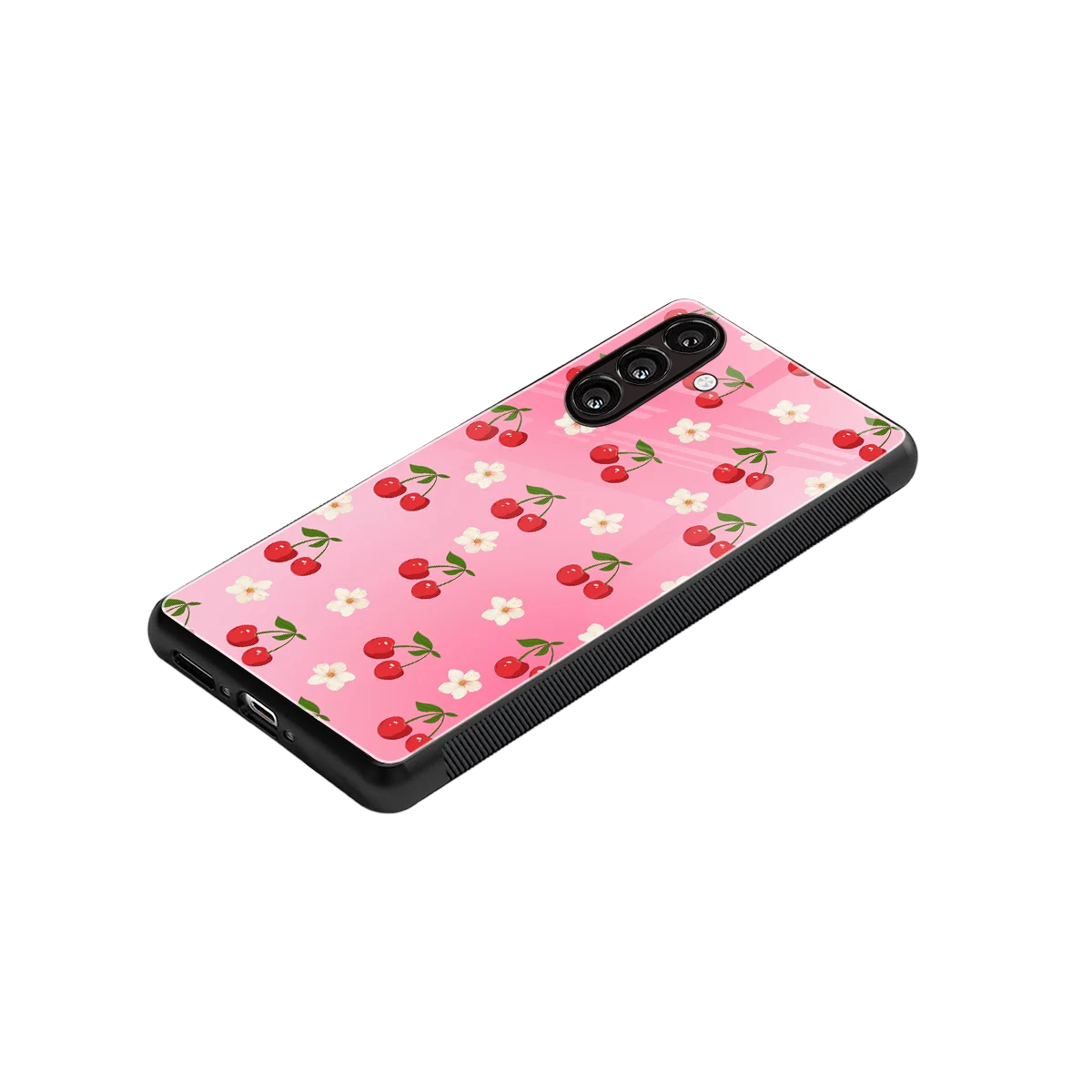 Berry Bliss stylish phone case for samsung galaxy a37 5g | glossy glass and slim fit