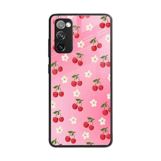 Berry Bliss back phone cover | glass case for samsung galaxy s20 fe
