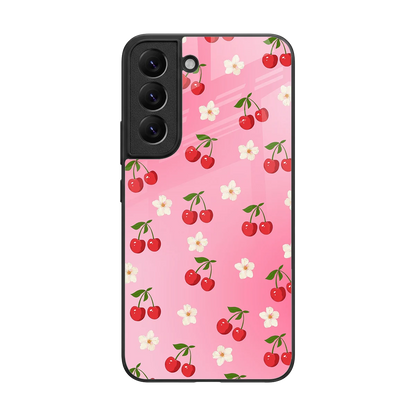 Berry Bliss back phone cover | glass case for samsung galaxy s22