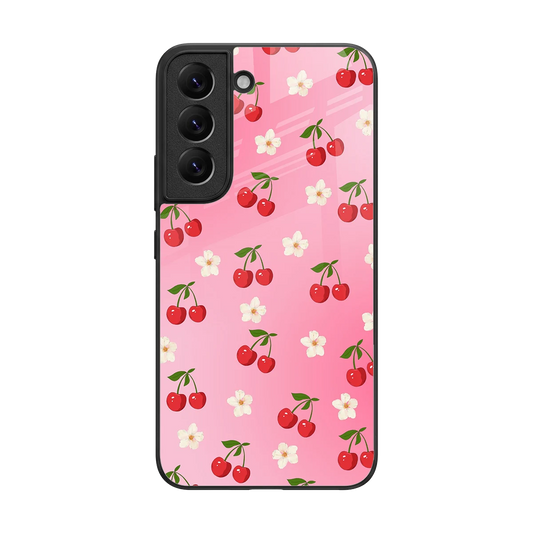 Berry Bliss back phone cover | glass case for samsung galaxy s22
