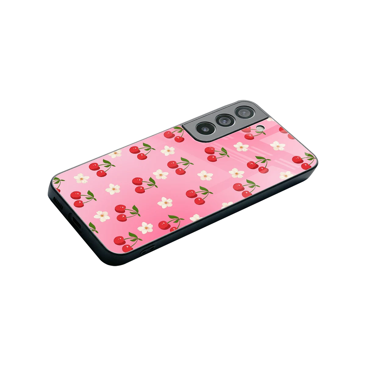 Berry Bliss stylish phone case for samsung galaxy s22 | glossy glass and slim fit