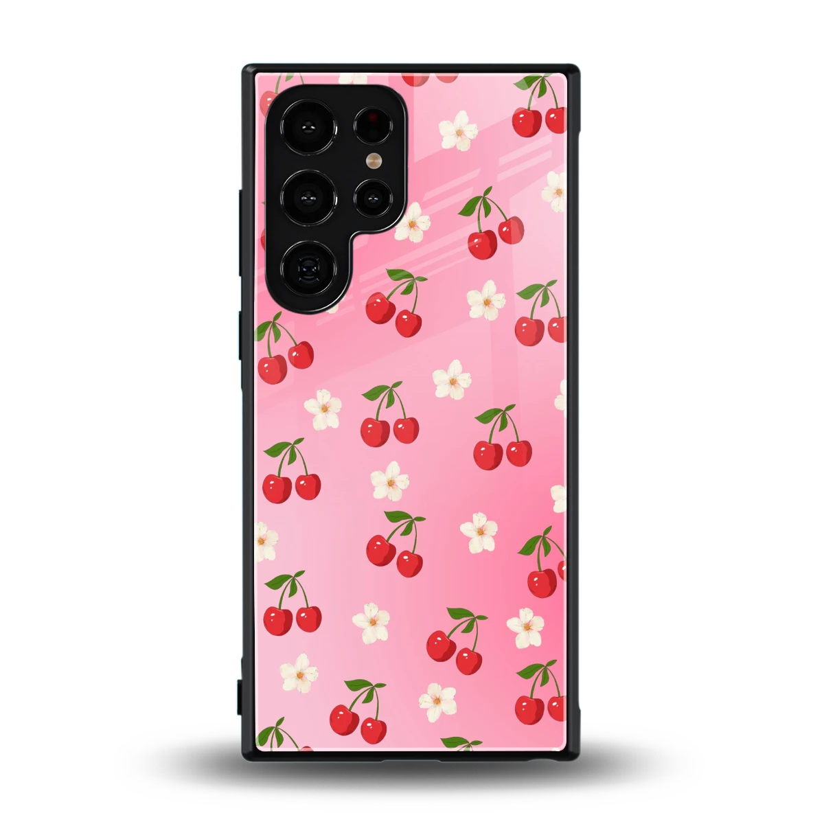 Berry Bliss back phone cover | glass case for samsung galaxy s24 ultra