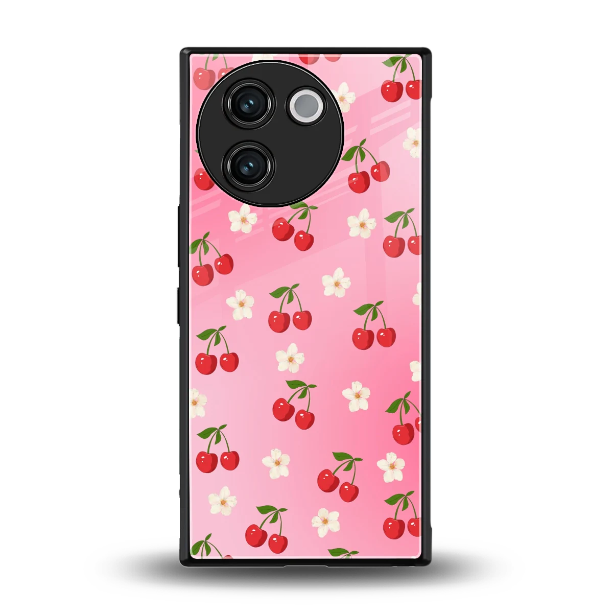 Berry Bliss back phone cover | glass case for vivo v30e
