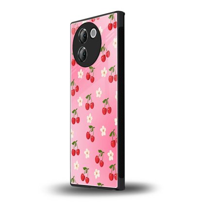 Berry Bliss vivo v30e mobile cover | shockproof glass phone case