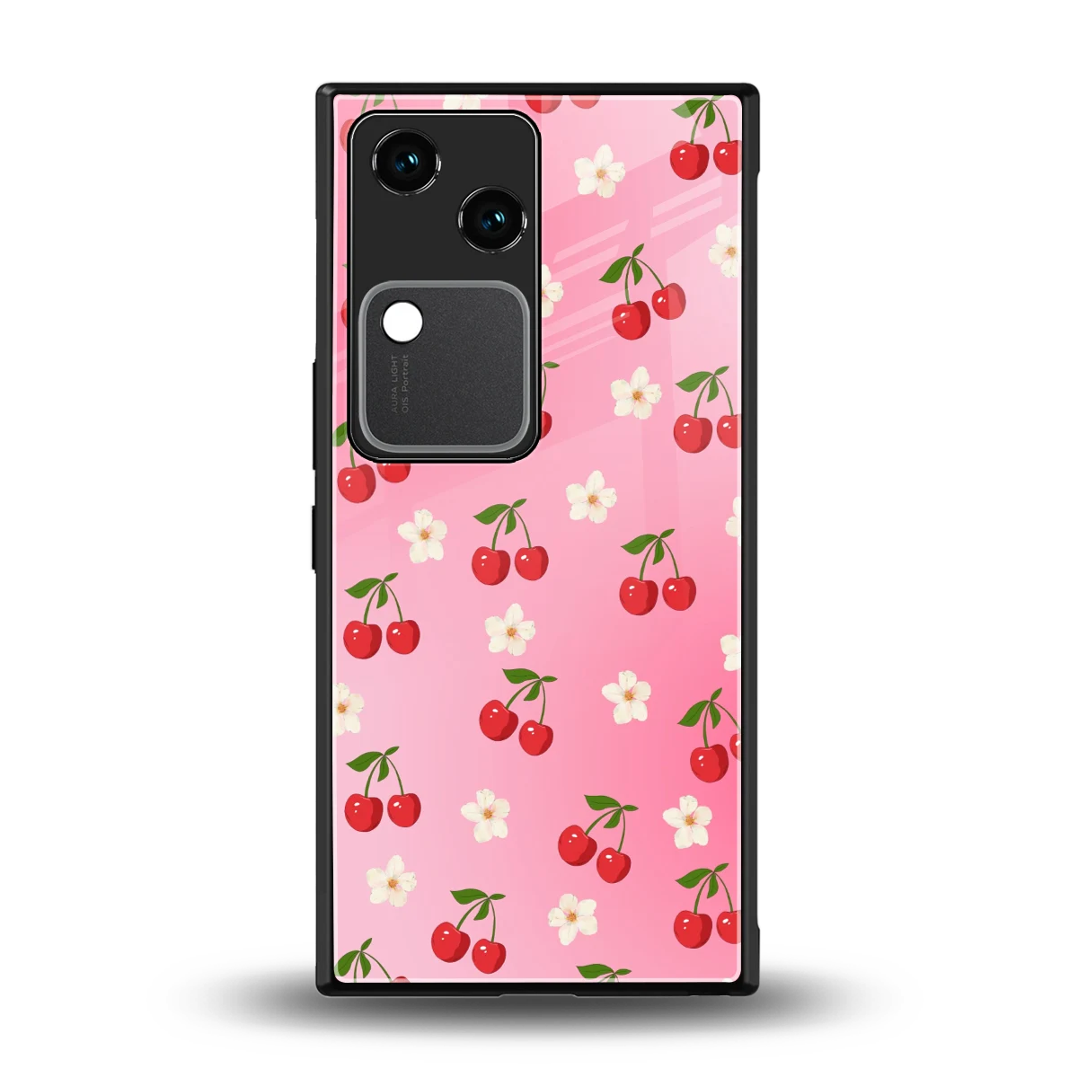 Berry Bliss back phone cover | glass case for vivo v30