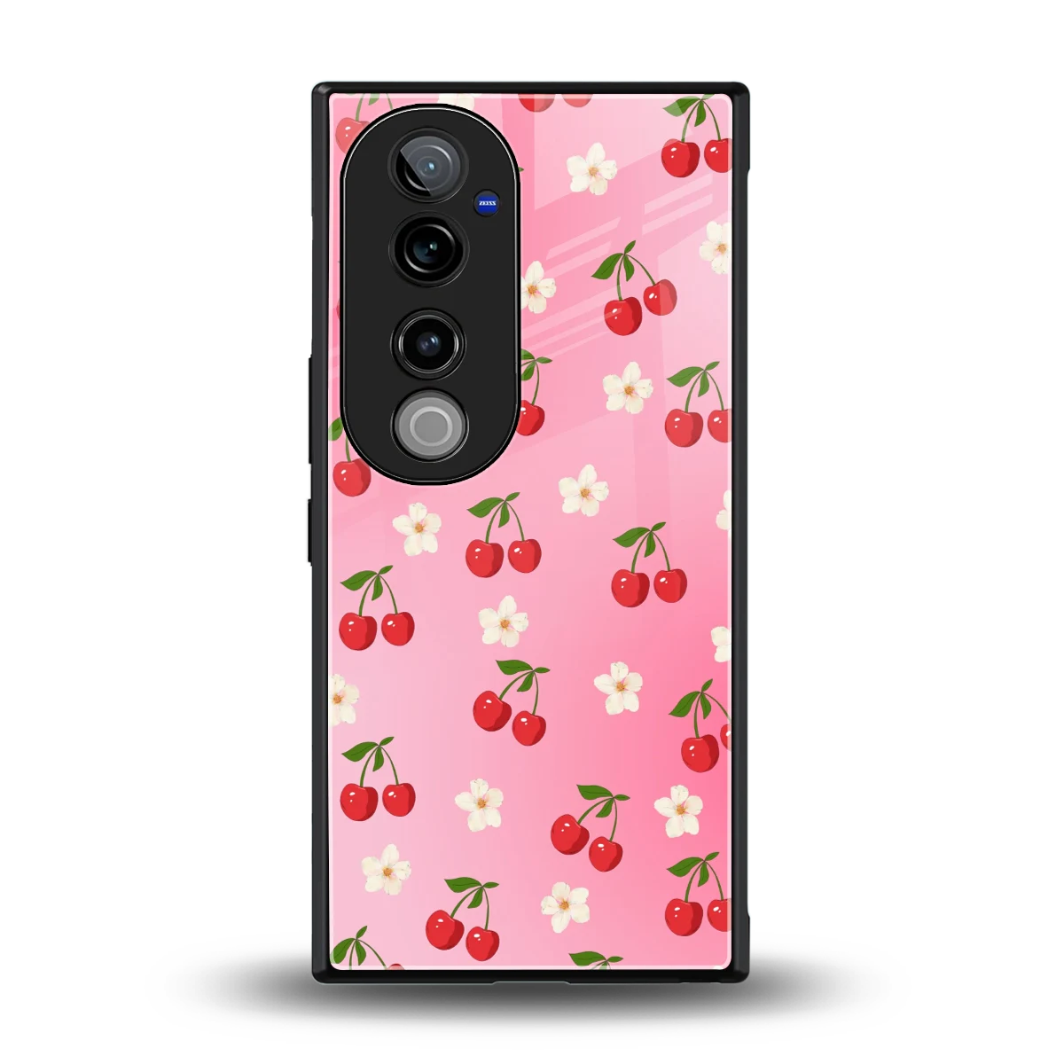 Berry Bliss back phone cover | glass case for vivo v40 pro