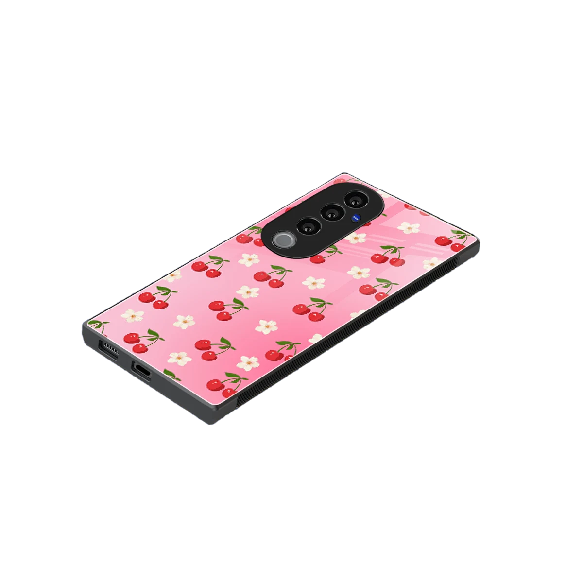 Berry Bliss stylish phone case for vivo v40 pro | glossy glass and slim fit