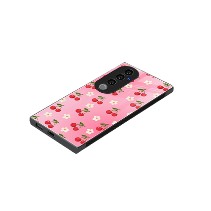 Berry Bliss stylish phone case for vivo v40 pro | glossy glass and slim fit