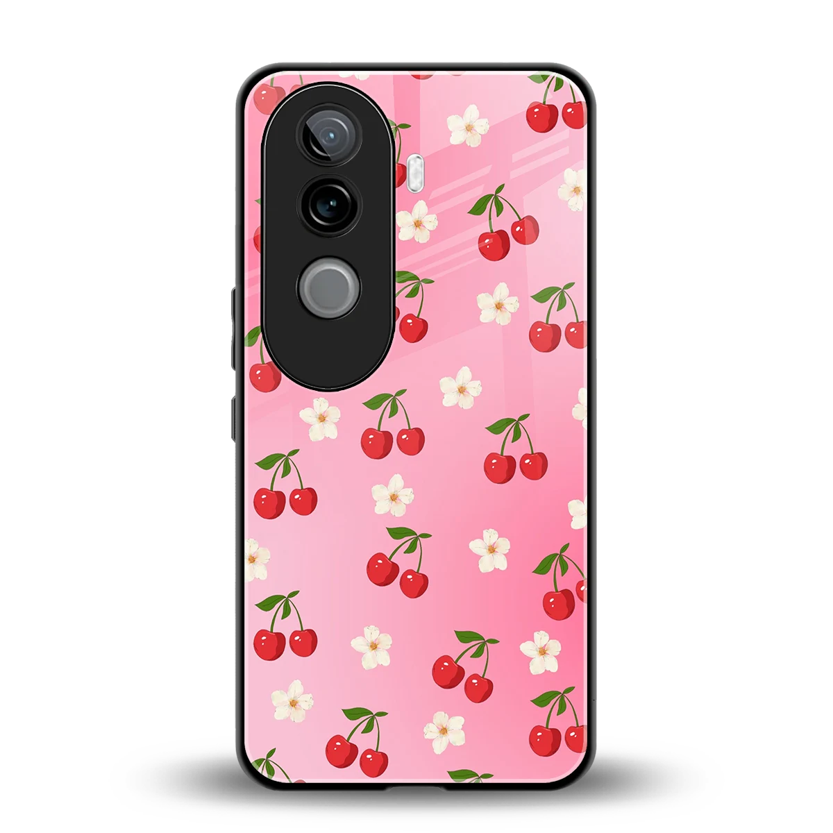 Berry Bliss back phone cover | glass case for vivo v40e