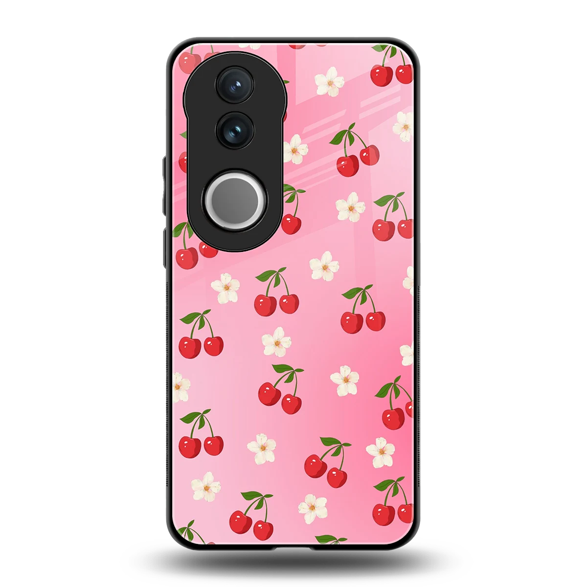 Berry Bliss back phone cover | glass case for vivo v50