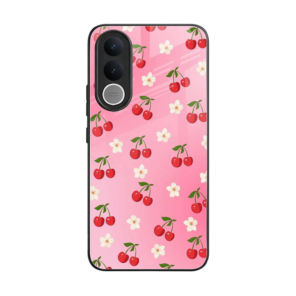 Berry Bliss back phone cover | glass case for vivo v70 fe