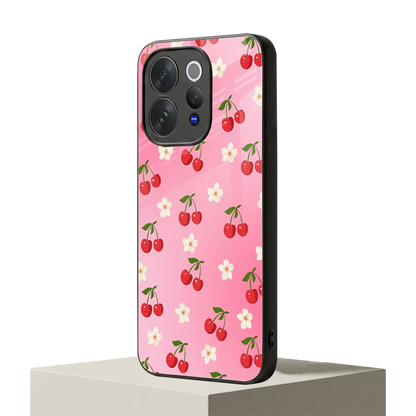 Berry Bliss vivo v70 mobile cover | shockproof glass phone case