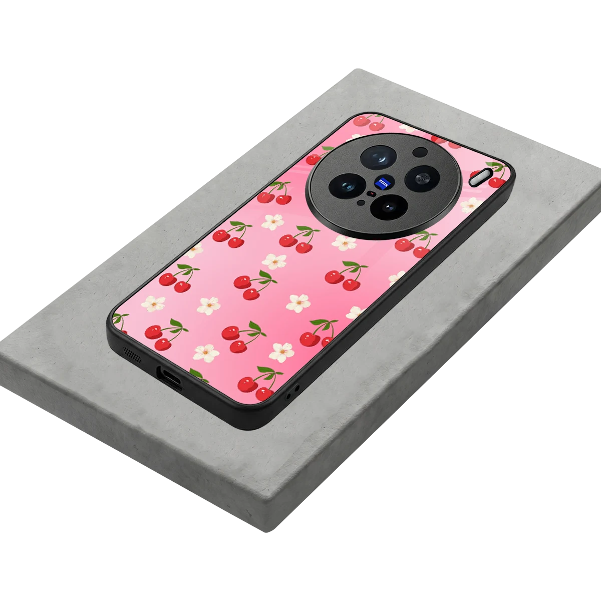 Berry Bliss stylish phone case for vivo x200 pro | glossy glass and slim fit