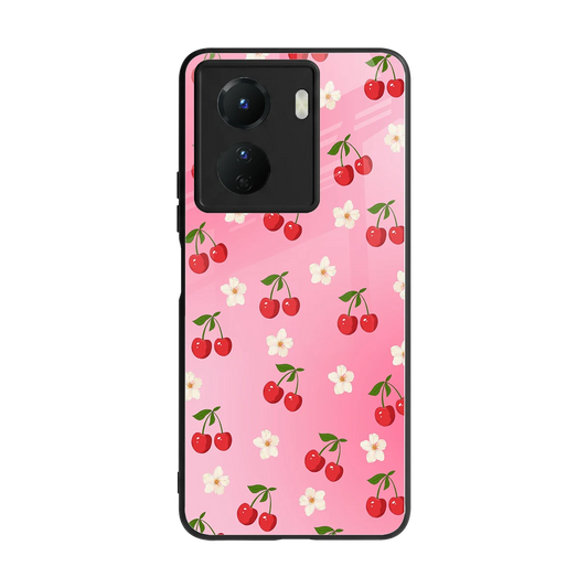 Berry Bliss back phone cover | glass case for vivo y16