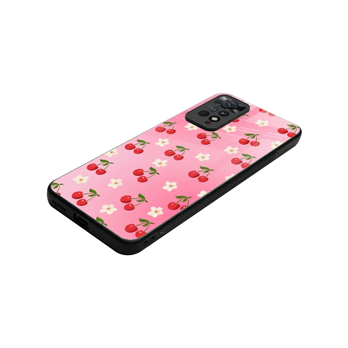 Berry Bliss stylish phone case for redmi note 11 pro | glossy glass and slim fit