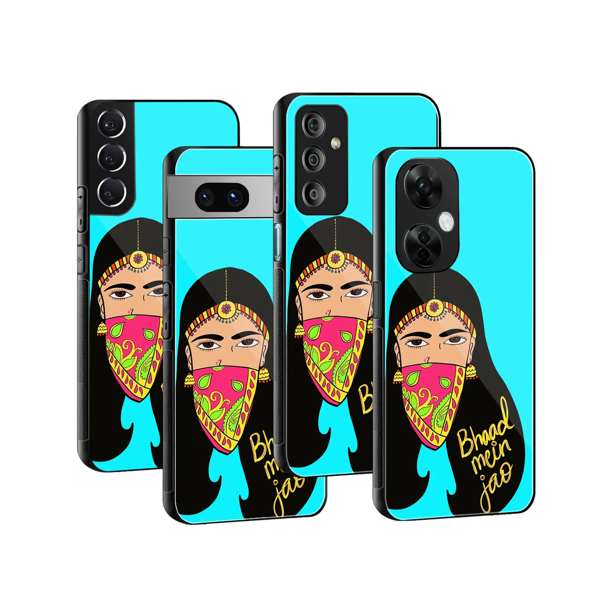 Stylish Glass Back Case for All Smartphones iPhone, Samsung, OnePlus, Pixel, Redmi, Oppo, Vivo, Motorola