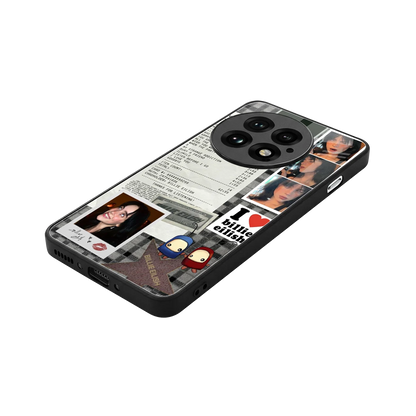 Billie Eilish stylish phone case for oneplus 13 | glossy glass and slim fit