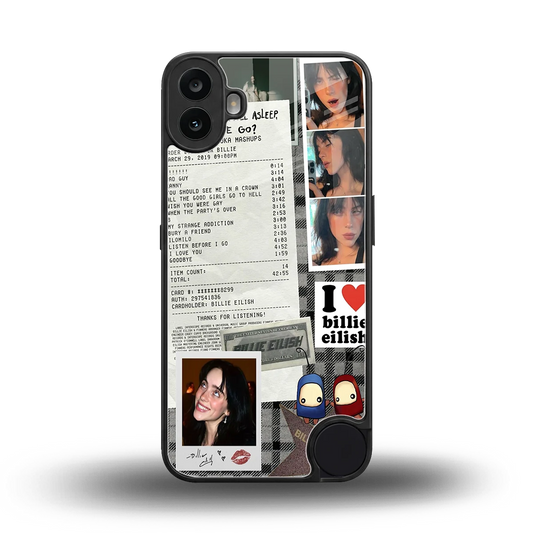 Billie Eilish back phone cover | glass case for cmf nothing phone 1