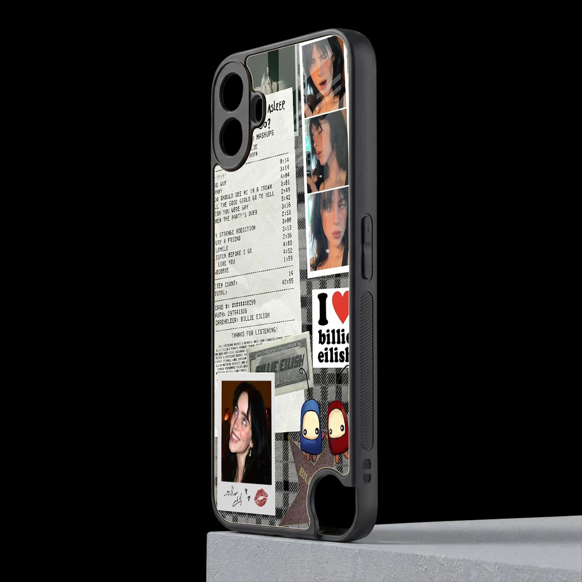 Billie Eilish cmf nothing phone 1 mobile cover | shockproof glass phone case