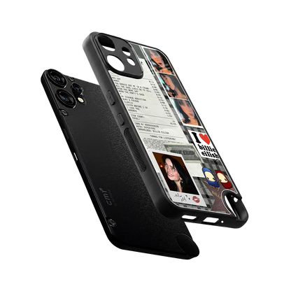Billie Eilish sleek cmf nothing phone 2 pro cover with tempered glass back and TPU edges