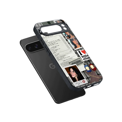 Billie Eilish sleek google pixel 10 pro xl cover with tempered glass back and TPU edges