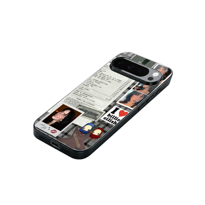 Billie Eilish stylish phone case for google pixel 10 pro xl | glossy glass and slim fit