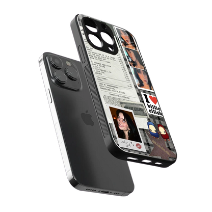 Billie Eilish sleek iphone 13 pro cover with tempered glass back and TPU edges
