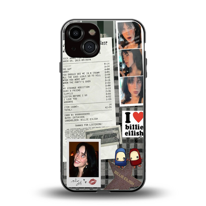 Billie Eilish back phone cover | glass case for iphone 14